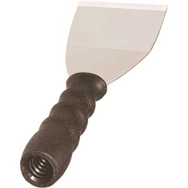 Warner Easy Reach Bent Scraper 3 in. Threaded Handle Carbon 0.060 in. Steel Blade 397